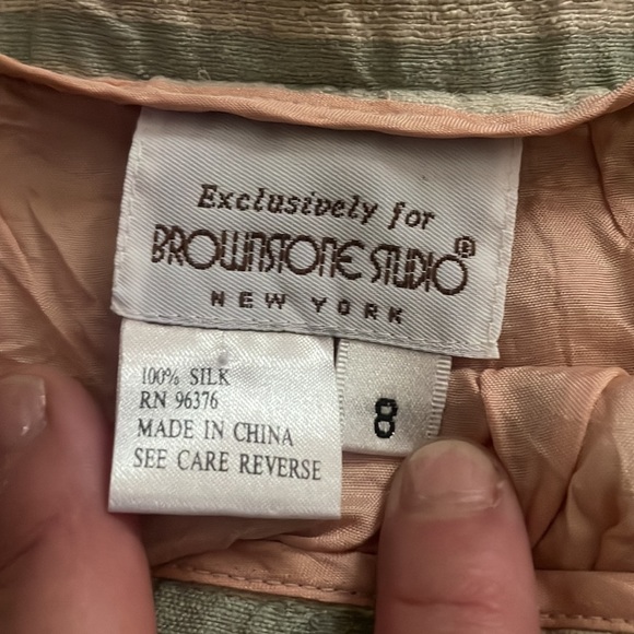 Vintage Brownstone Studio silk skirt - Picture 3 of 7